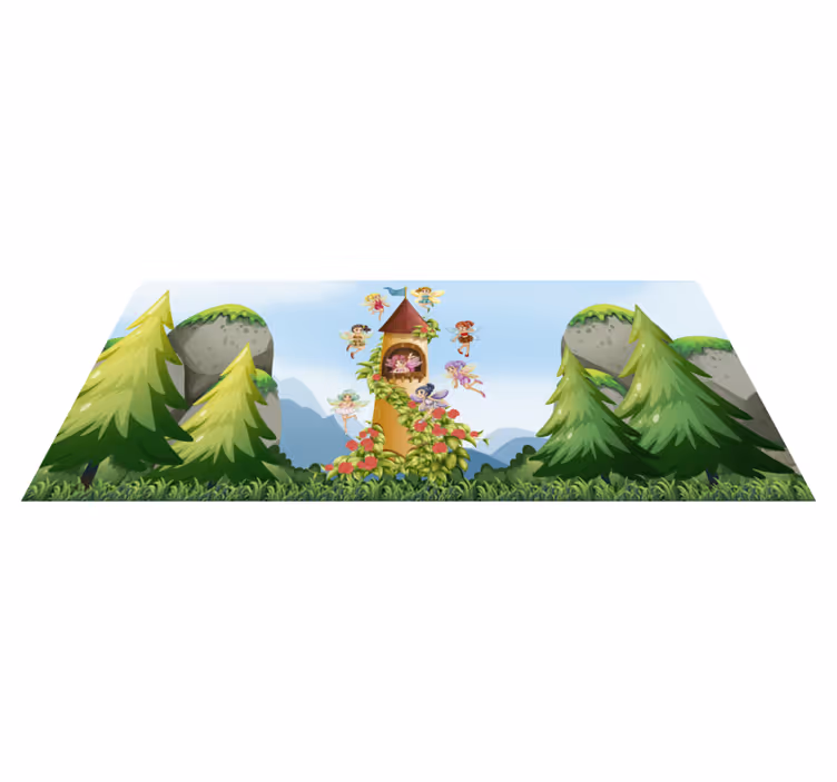子供 ビニールマット 魔法の森遊び場 - TENSTICKERS