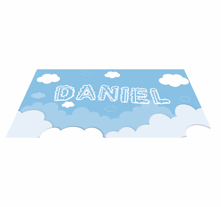 寝室 ビニールマット 曇り空のパーソナライゼーション - TENSTICKERS