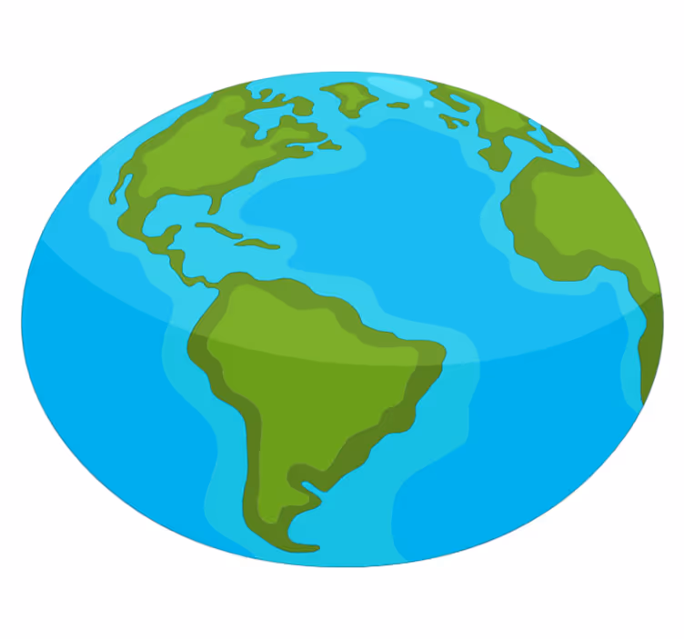 世界地図 ビニールマット 教育世界地図 - TENSTICKERS