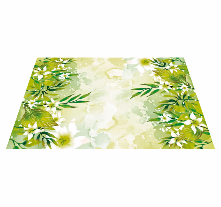 花と植物の壁画 植物の緑 - TENSTICKERS