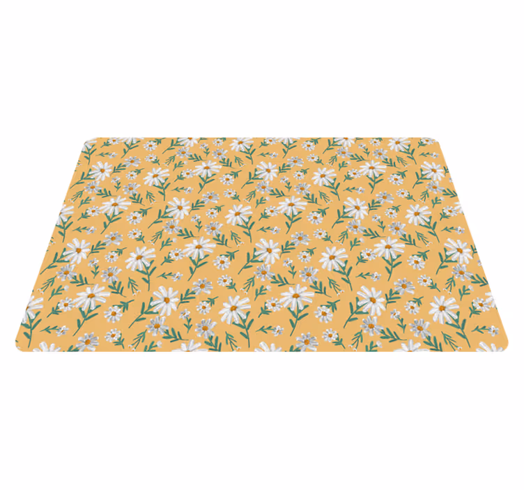 花と植物の壁画 デイジー柄 - TENSTICKERS