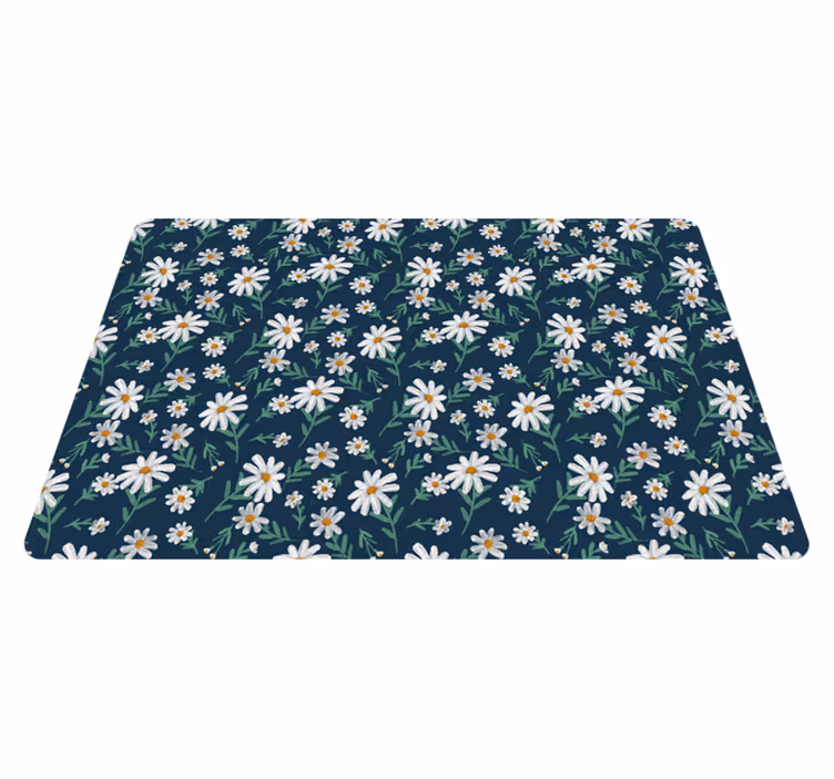 花と植物の壁画 デイジー模様の表面 - TENSTICKERS