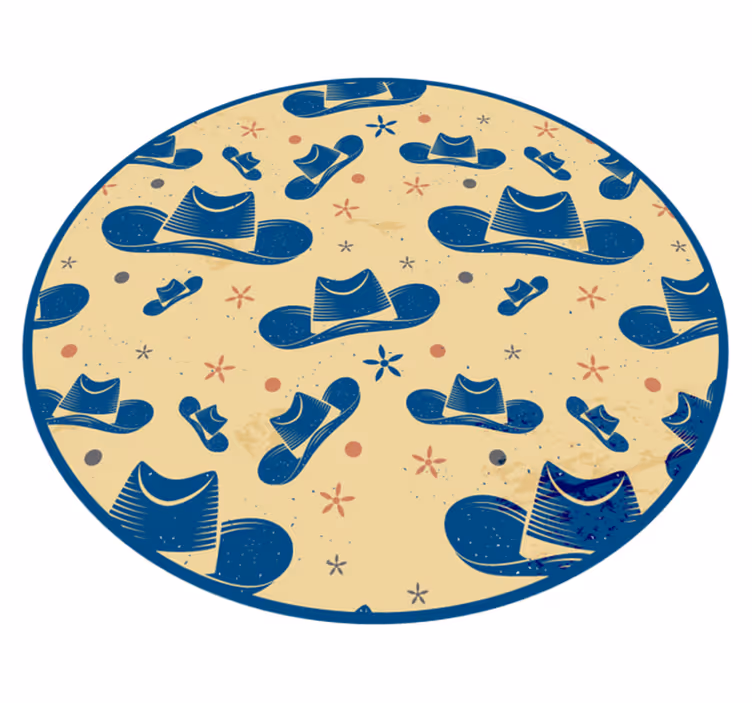 保育園 ビニールマット 円形の遊び場 - TENSTICKERS