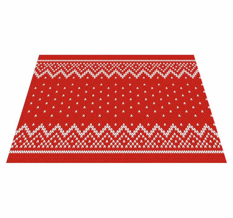 クリスマスの壁画 お祝いのニットパターン - TENSTICKERS