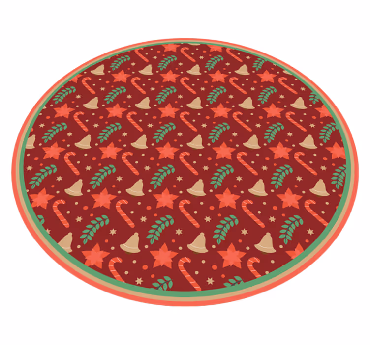 クリスマスの壁画 お祝いの休日のモチーフ - TENSTICKERS