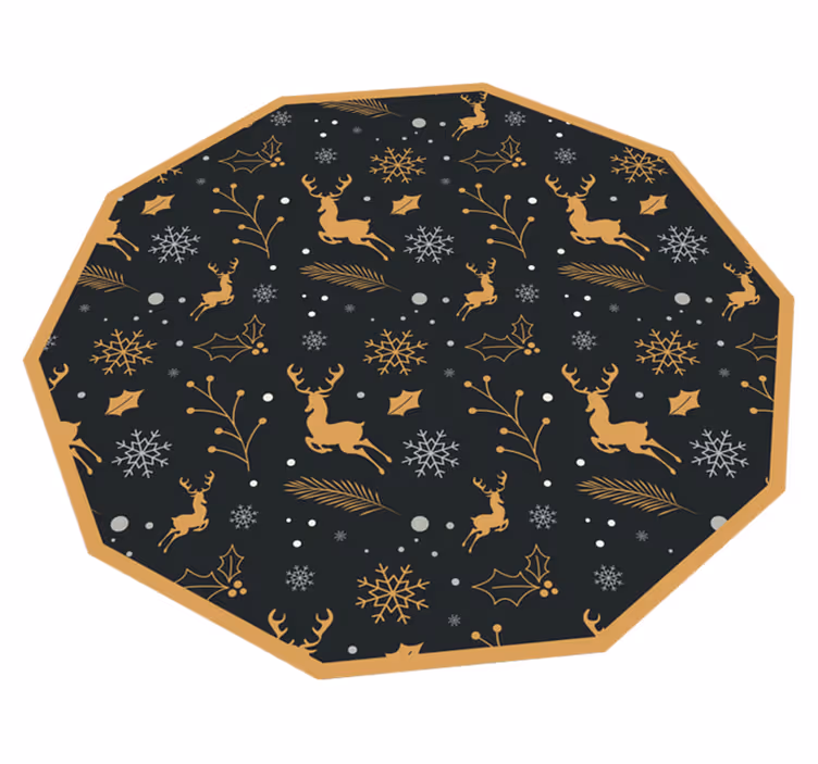 クリスマスの壁画 お祝いのトナカイ - TENSTICKERS