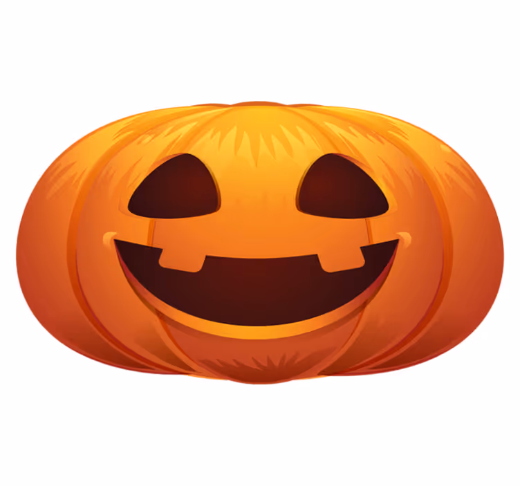 ハロウイン壁画 カボチャの顔 - TENSTICKERS