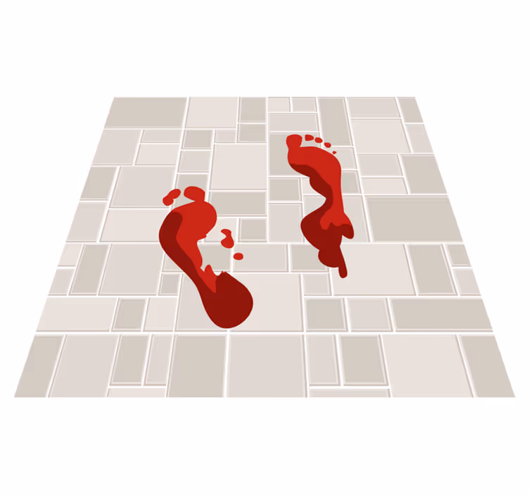 ハロウイン壁画 足跡の跡 - TENSTICKERS