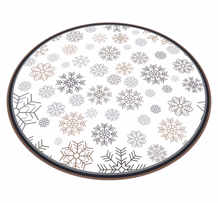 クリスマスの壁画 雪の結晶模様 - TENSTICKERS