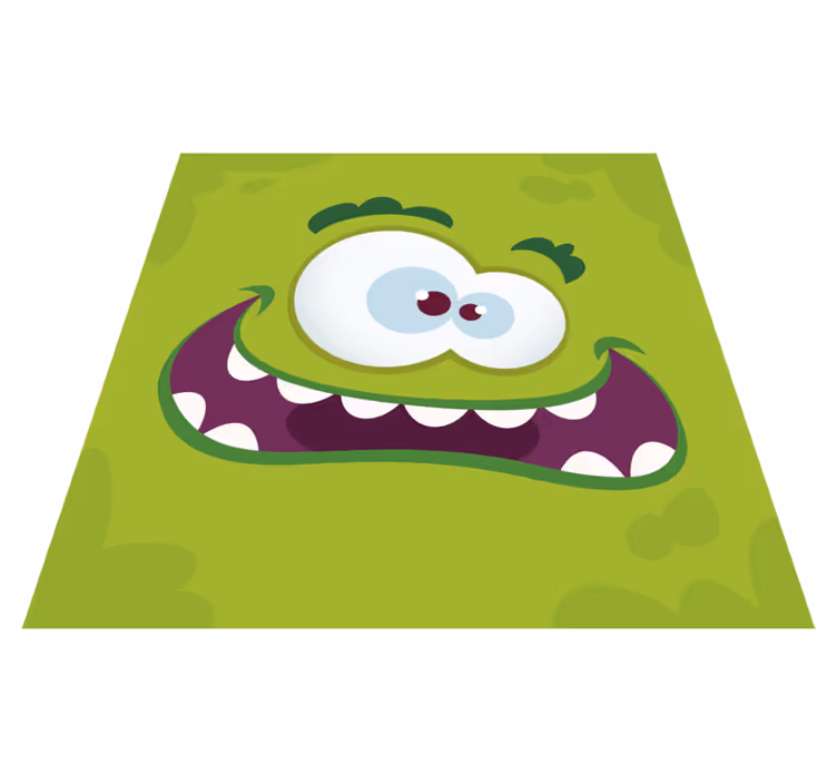 子供 ビニールマット 漫画のモンスターキャラクター - TENSTICKERS