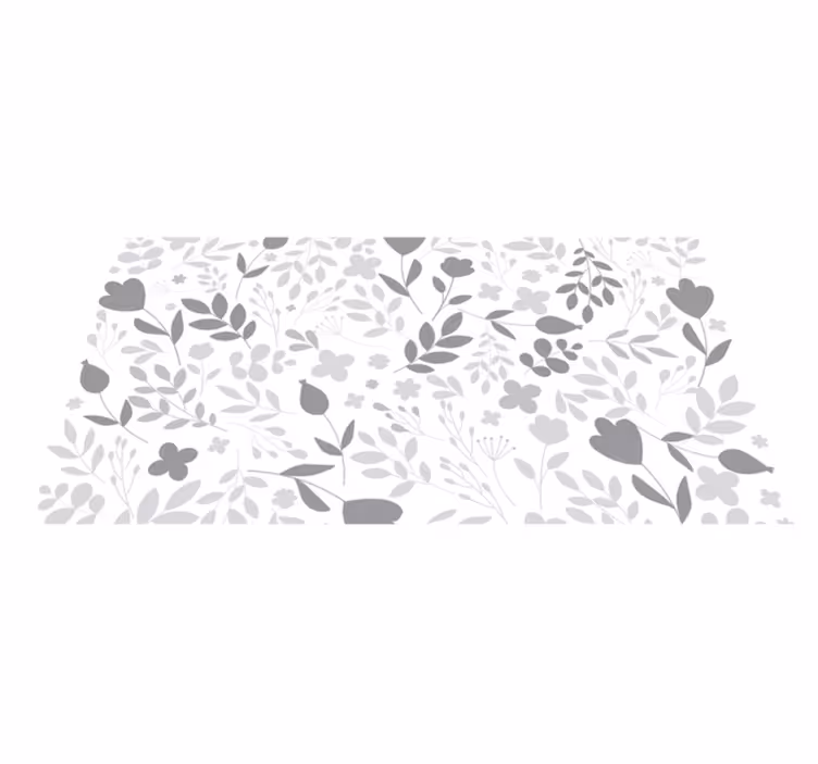 花と植物の壁画 花のシルエット - TENSTICKERS