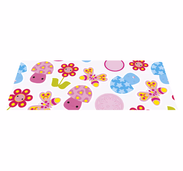 子供 ビニールマット カラフルな保育園の形 - TENSTICKERS