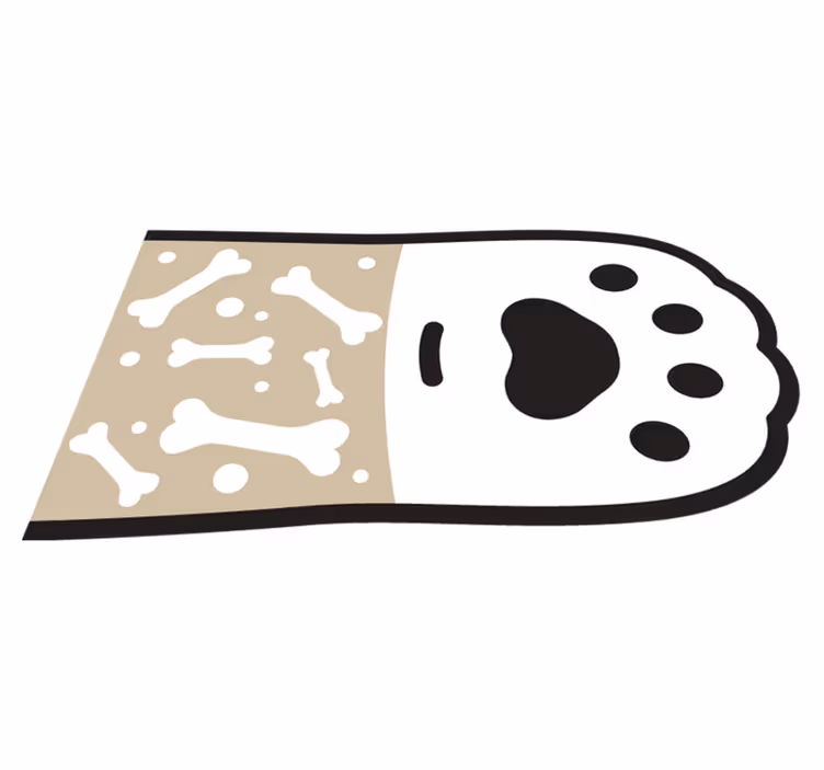 動物 ビニールマット 足跡模様の表面 - TENSTICKERS