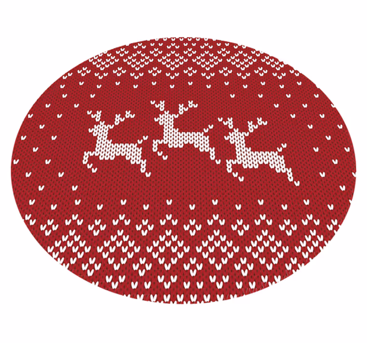 クリスマスの壁画 トナカイモチーフ - TENSTICKERS