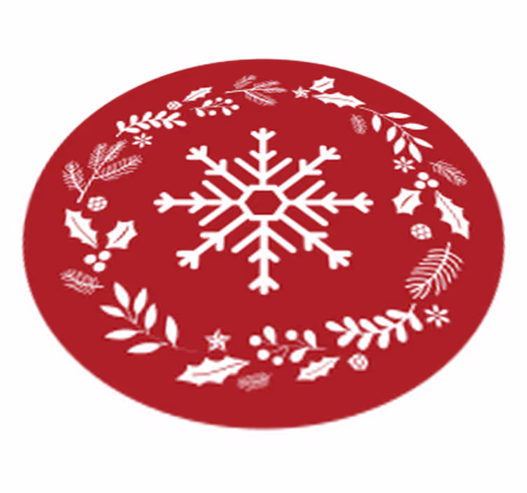 クリスマスの壁画 季節の雪片 - TENSTICKERS