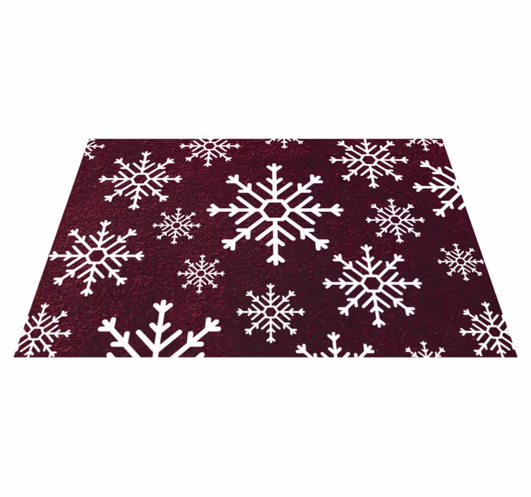 クリスマスの壁画 お祝いの雪の結晶 - TENSTICKERS