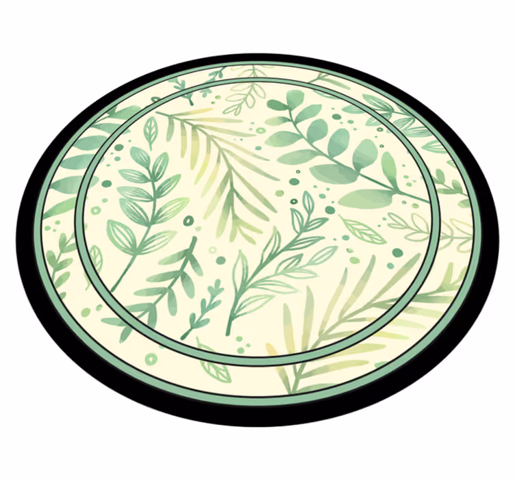 花と植物の壁画 植物モチーフのアクセント - TENSTICKERS
