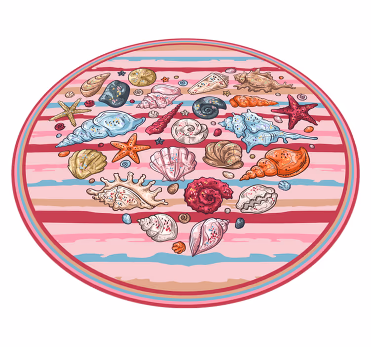 動物 ビニールマット 海辺の宝物 - TENSTICKERS