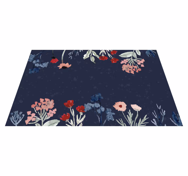 花と植物の壁画 花の植物のイメージ - TENSTICKERS
