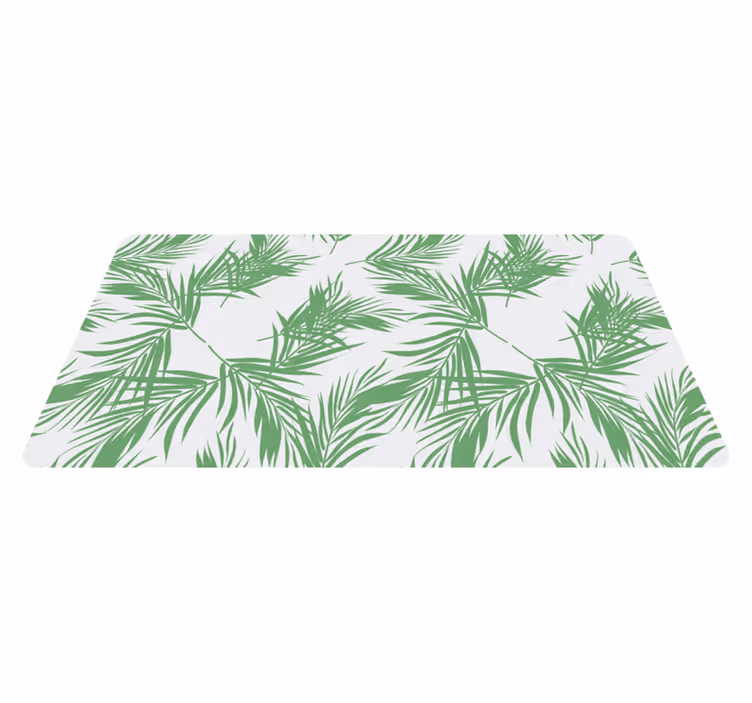 花と植物の壁画 トロピカルなヤシの模様 - TENSTICKERS