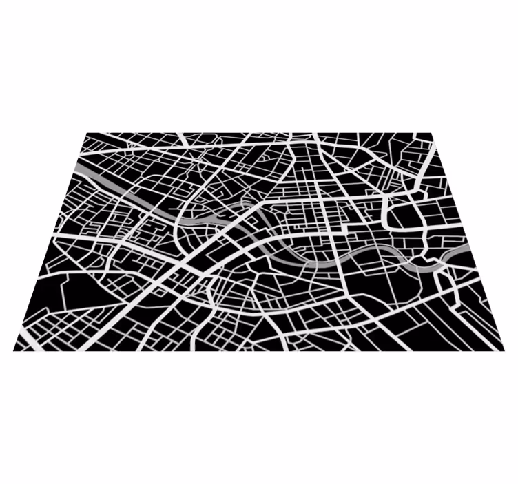 世界地図 ビニールマット 都市地図の詳細 - TENSTICKERS