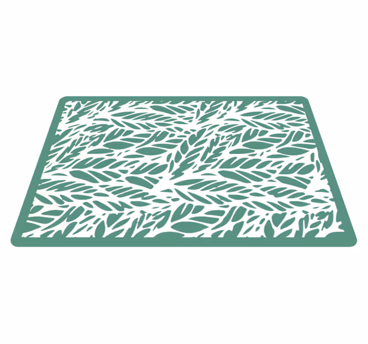 花と植物の壁画 葉の優雅さ - TENSTICKERS