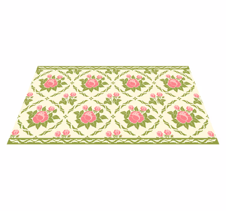 花と植物の壁画 花柄のバラ模様 - TENSTICKERS
