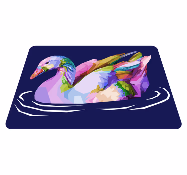 ポップアート鳥動物ビニールラグ - TENSTICKERS