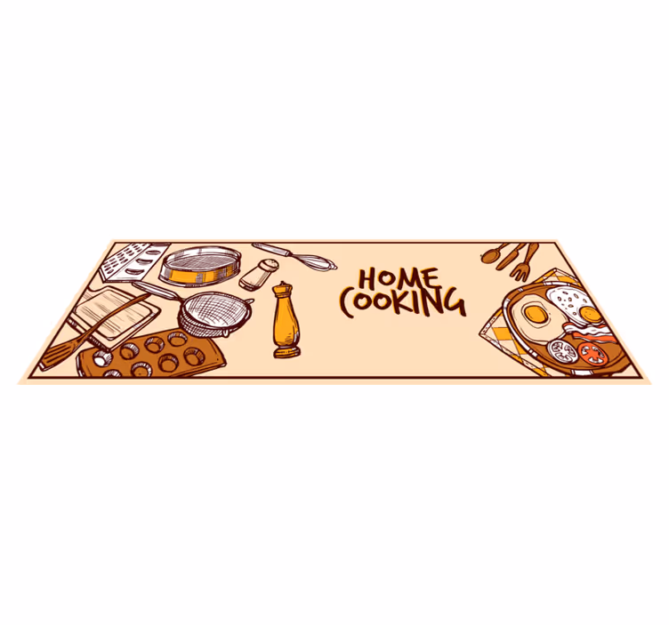 キッチン マット ビニール 家庭料理 - TENSTICKERS
