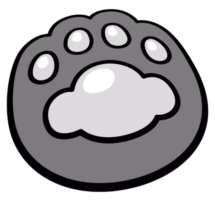 動物 ビニールマット 足跡 - TENSTICKERS