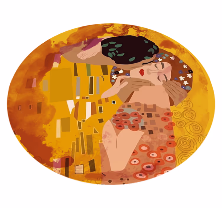 世界地図 ビニールマット 抽象的な世界の抱擁 - TENSTICKERS