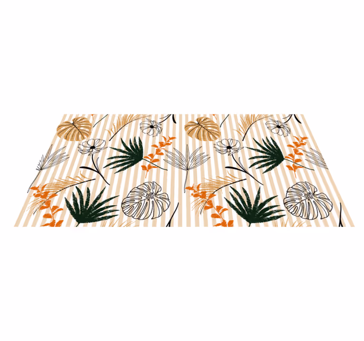 花と植物の壁画 植物テーマ - TENSTICKERS