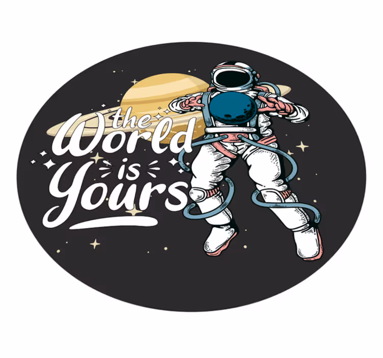 十代の若者たち ビニルマット 宇宙飛行士の探査 - TENSTICKERS