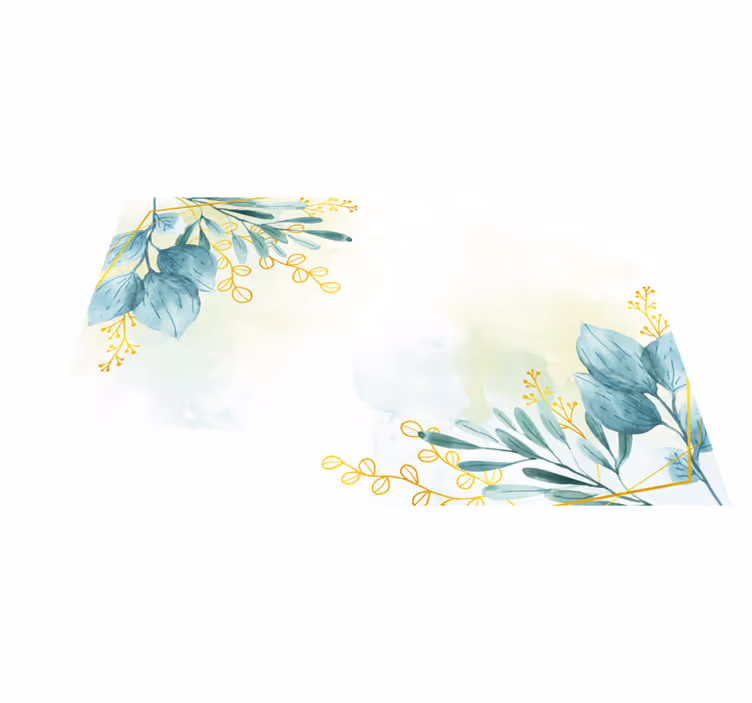 花と植物の壁画 植物モチーフの優雅さ - TENSTICKERS