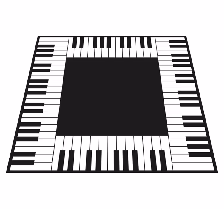 ゲーム ビニールマット ピアノのキーボードレイアウト - TENSTICKERS