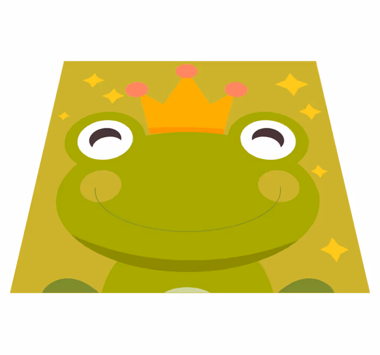 カエルの王様の妖精の動物の敷物 - TENSTICKERS