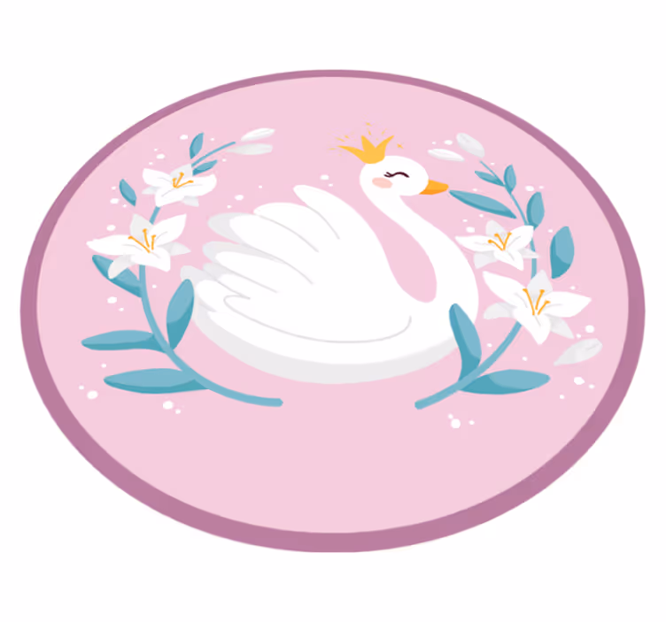 保育園 ビニールマット 白鳥の湖のイメージ - TENSTICKERS