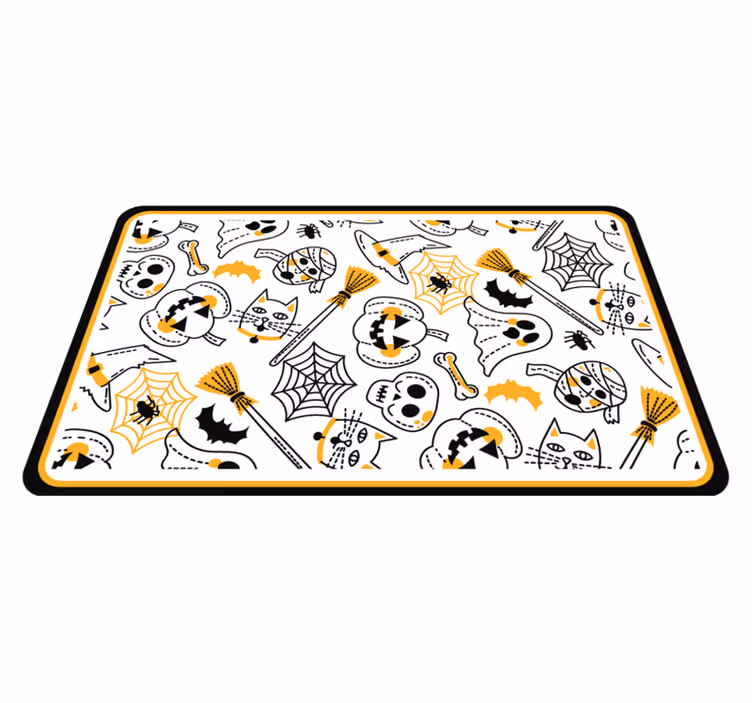 ハロウイン壁画 不気味な祝祭のモチーフ - TENSTICKERS