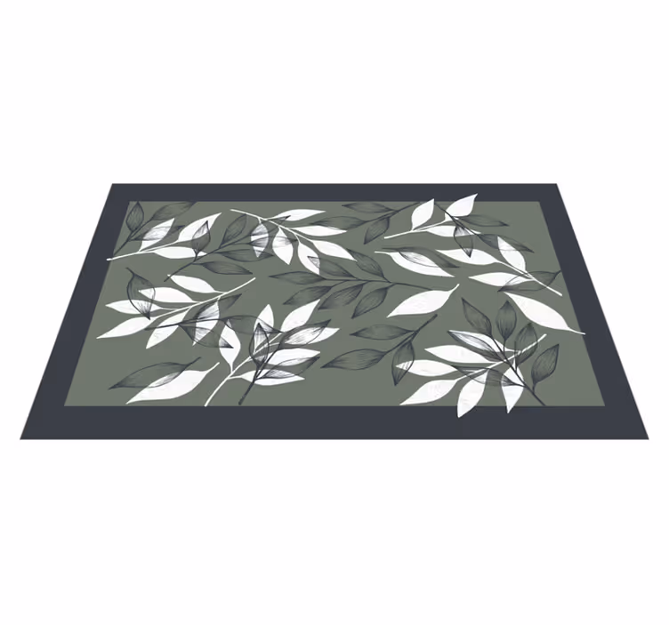 花と植物の壁画 葉っぱの植物模様 - TENSTICKERS
