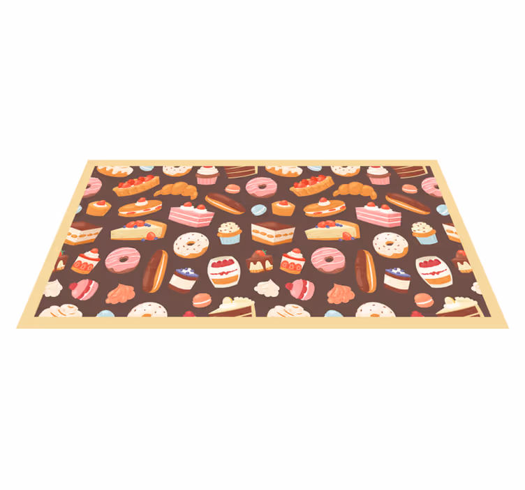 壁画 モアチルドレン 甘いお菓子のパターン - TENSTICKERS