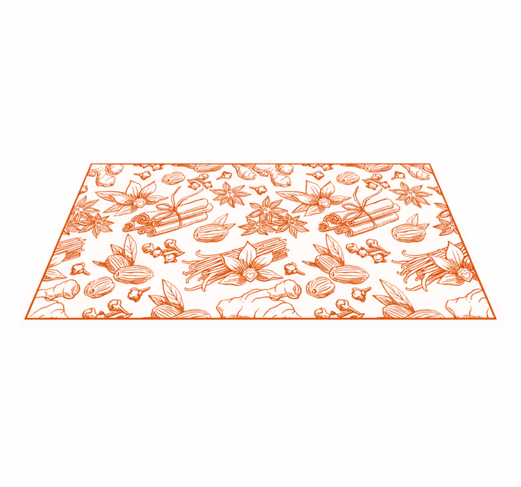 花と植物の壁画 花のイラストデザイン - TENSTICKERS