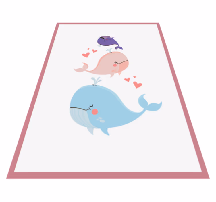保育園 ビニールマット 気まぐれなクジラのイラスト - TENSTICKERS