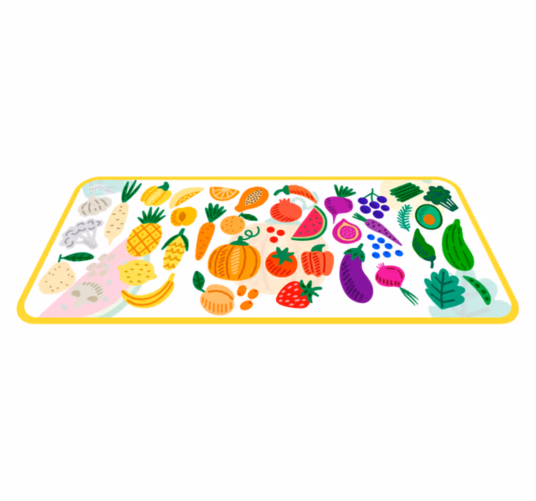 健康的なダイエットキッチンビニールラグ - TENSTICKERS