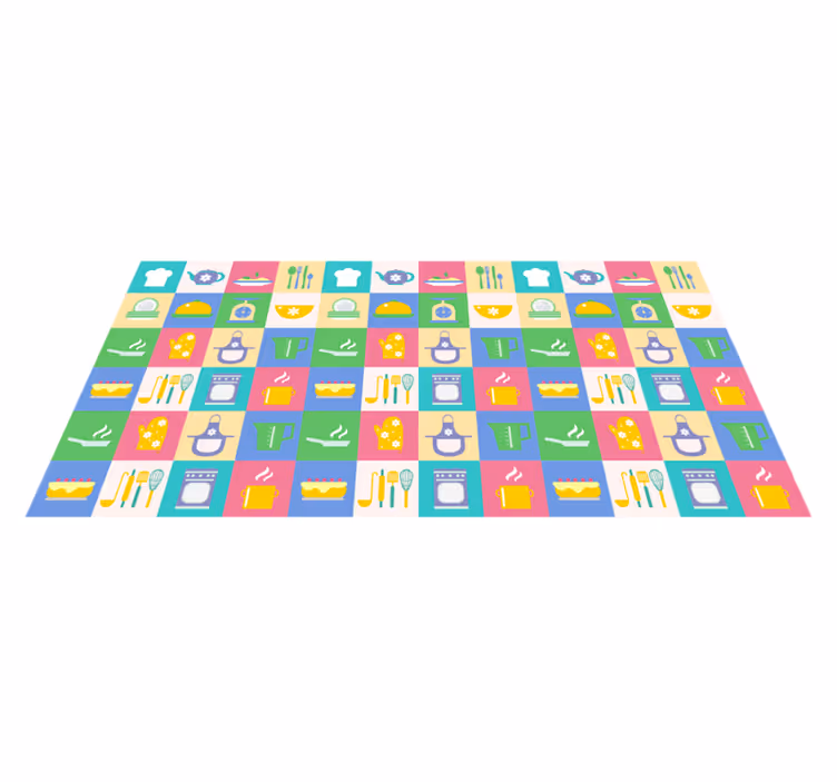 台所用品キッチン床タイル - TENSTICKERS