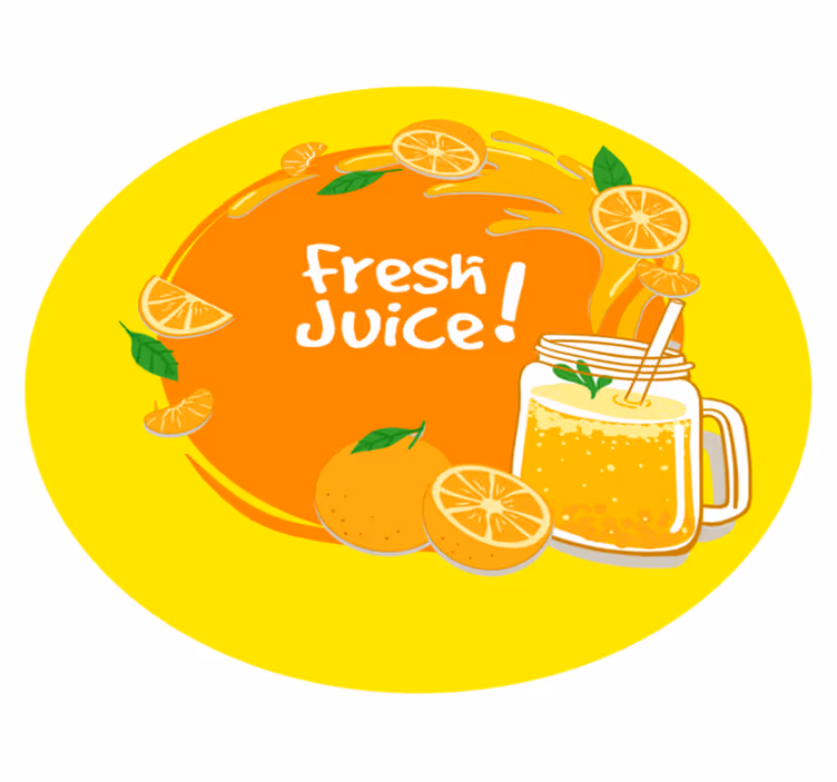 フレーズ ビニールマット フレッシュジューススプラッシュ - TENSTICKERS