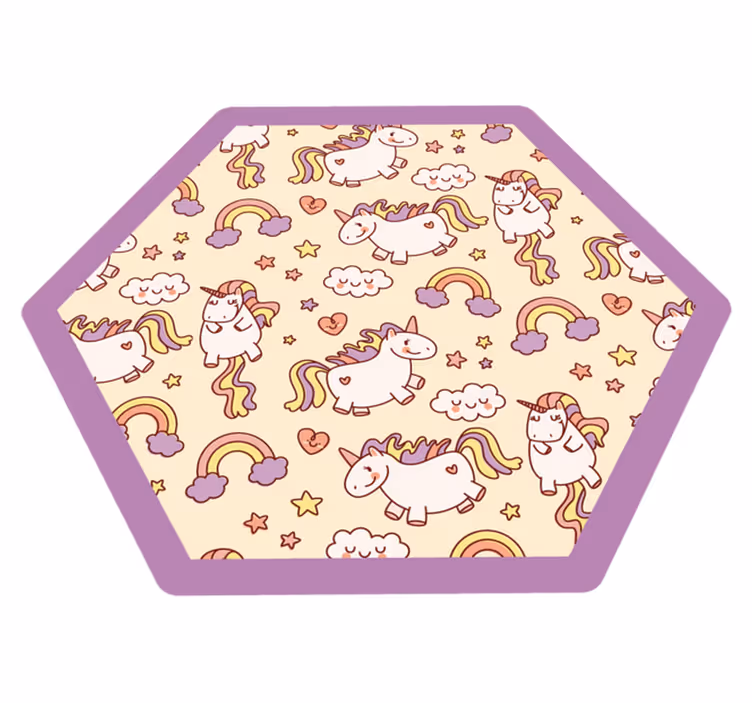 子供 ビニールマット ユニコーンファンタジー遊び場 - TENSTICKERS