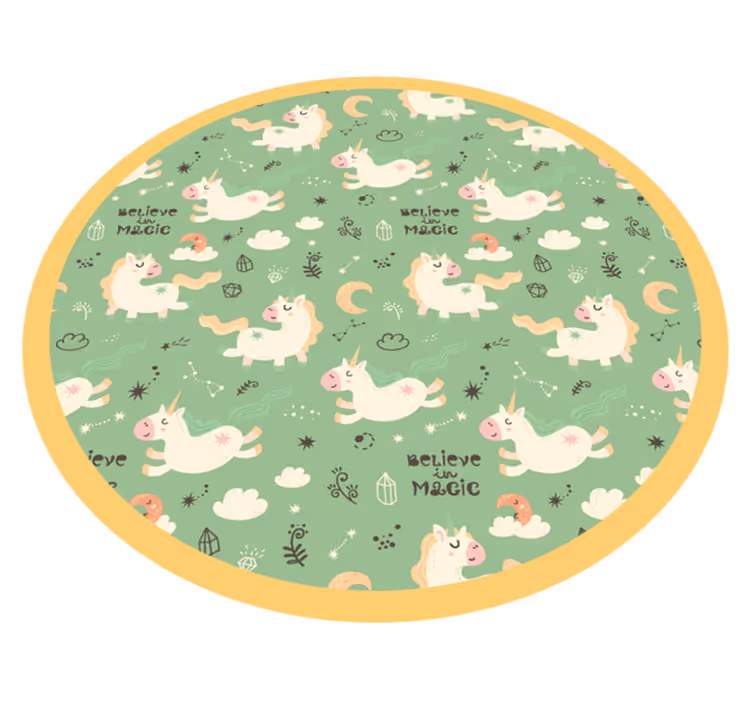 子供 ビニールマット 魔法のユニコーン - TENSTICKERS
