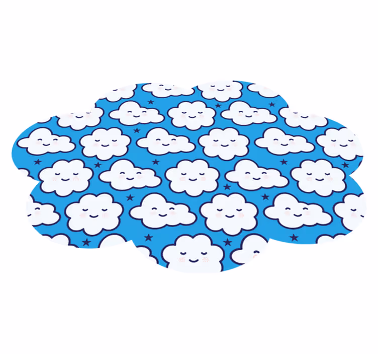保育園 ビニールマット 曇った夢の風景 - TENSTICKERS