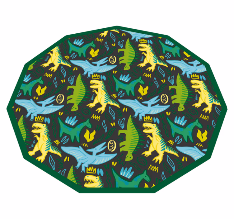 子供 ビニールマット 恐竜の足跡 - TENSTICKERS