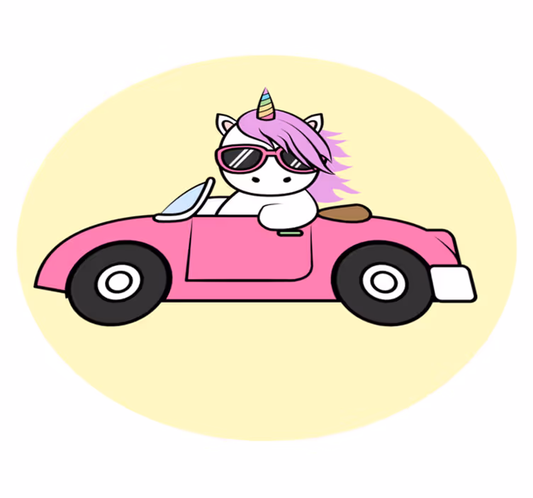 壁画 モアチルドレン ユニコーンドライブデコレーション - TENSTICKERS